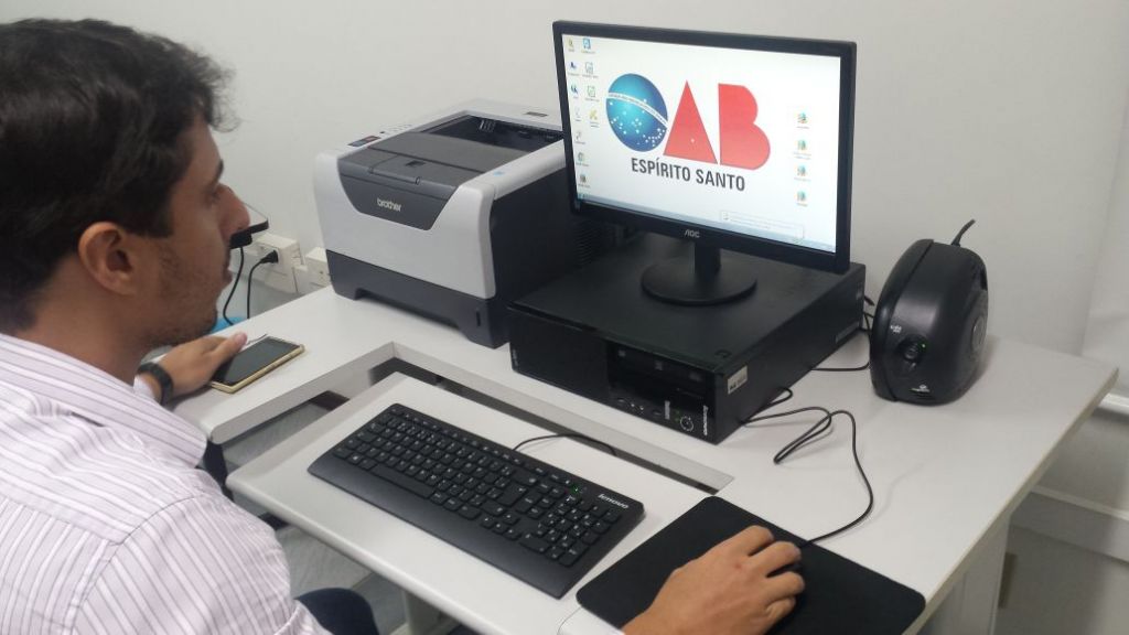 Sala de apoio dos advogados no f&oacute;rum de Rio Bananal. Foto: Divulga&ccedil;&atilde;o.