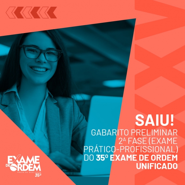 Divulgado padrão de resposta preliminar da 2ª fase do 35º EOU