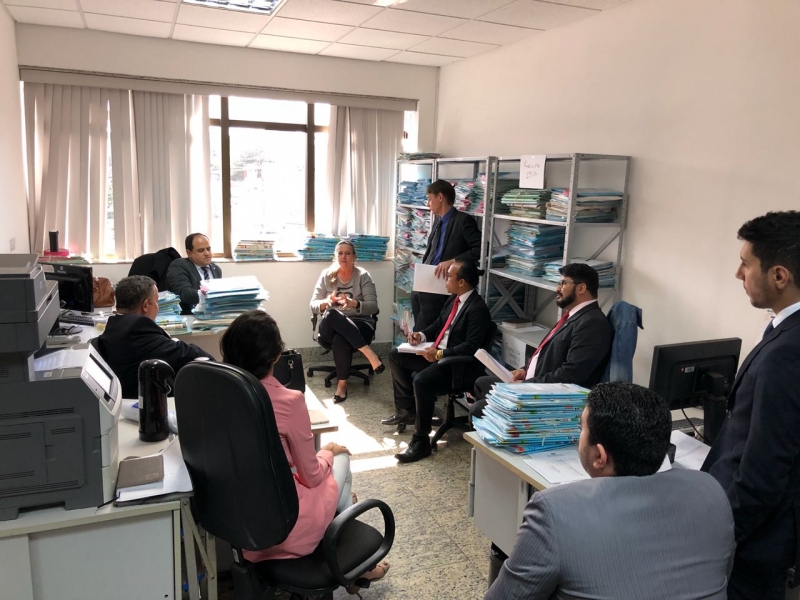 Presidente da OAB-ES, Homero Mafra, e Comissão de Prerrogativas foram recebidos pela chefe do Cartório da Vara de Execuções Penais de Vila Velha, Carla Mileipe