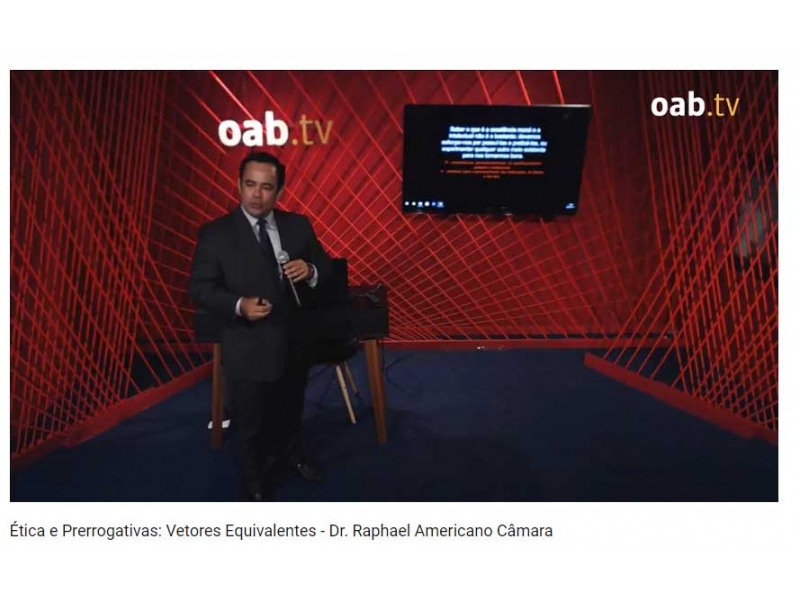 Participe das palestras da OAB TV. Foto: Divulgação.