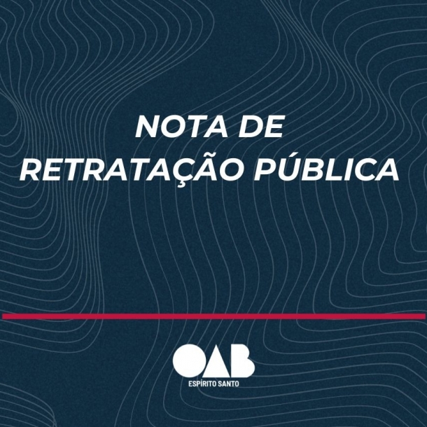 Nota de Retratação Pública