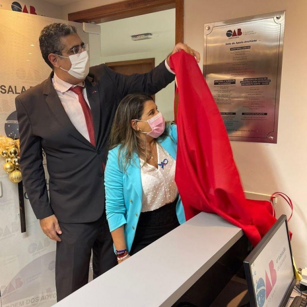 OAB-ES inaugura revitalização da sala de apoio para advogados no Fórum de Anchieta