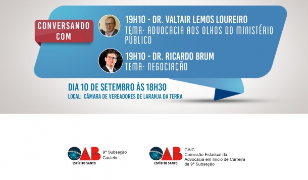 Projeto "Conversando Com" chega a Laranja da Terra com Valtair Lemos e Ricardo Brum