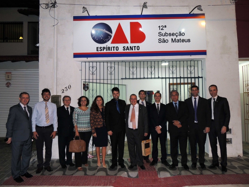 Advogados celebraram nova sede em São Mateus. Foto: Divulgação.