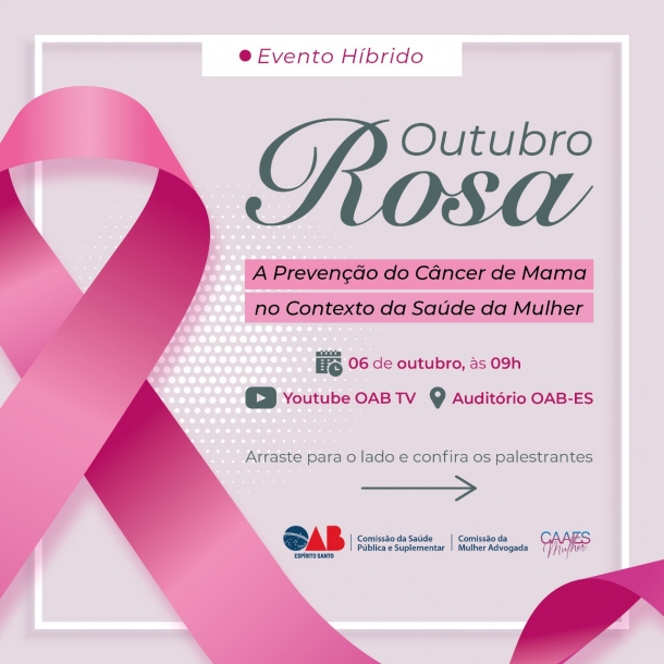 OAB-ES promove palestras para falar sobre prevenção de câncer de mama