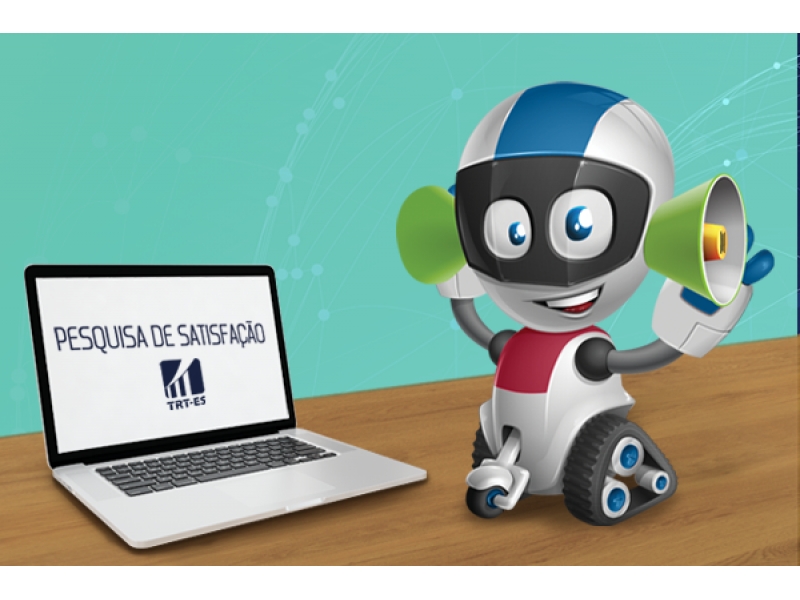 TRT-ES. Pesquisa de Satisfação. Foto; Reprodução.