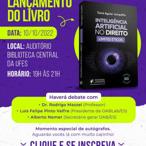 Advogada lança livro sobre Inteligência Artificial no Direito