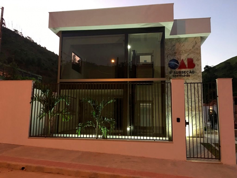 Fachada da nova sede da 9ª Subseção de Castelo, que será inaugurada nesta quarta-feira