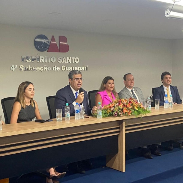 Presidente da OAB-ES é paraninfo em cerimônia de entrega de carteiras na 4ª Subseção de Guarapari