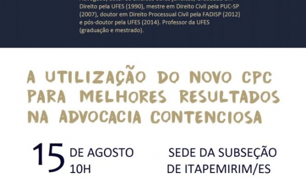 “Conversando Com... Rodrigo Mazzei” na Subseção de Itapemirim