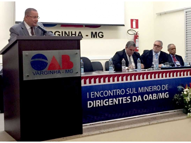 Homero Mafra participou I Encontro Sul Mineiro de Dirigentes da OAB/MG. Foto: Divulgação.
