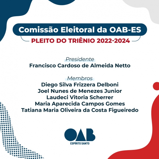 OAB-ES constitui Comissão Eleitoral para o pleito do triênio 2022-2024