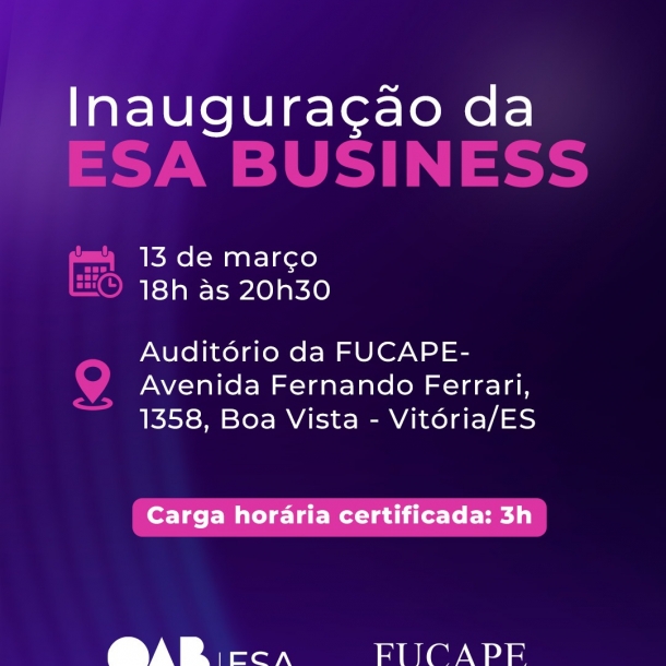 Participe do lançamento da ESA Business com palestras gratuitas sobre IA e escritório de sucesso