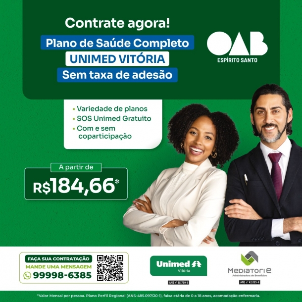 Garanta Saúde Completa com Unimed Vitória e Unimed Odonto pela Mediatorie
