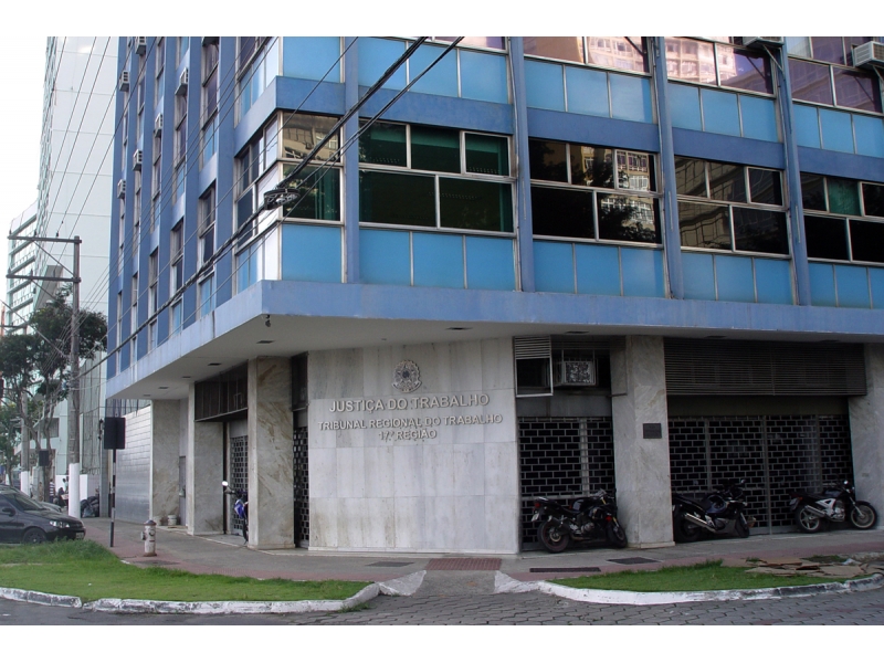 Justiça do Trabalho, Centro de Vitória. Foto: Divulgação.
