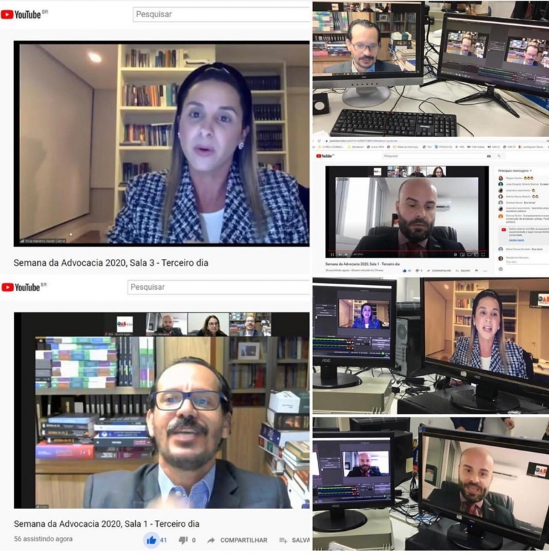 Debates das Comissões da OAB-ES prosseguiram no terceiro dia da Semana da Advocacia 2020