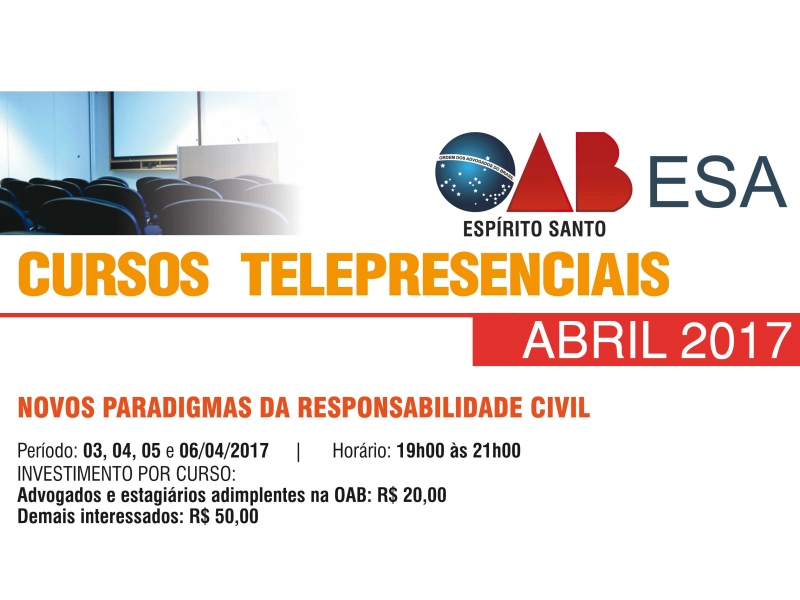 ESA/OAB-ES realiza uma série cursos voltados para a advocacia. Foto: Divulgação.