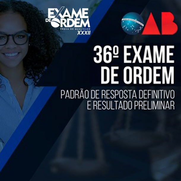 Divulgado padrão de resposta definitivo e resultado preliminar da 2ª fase do 36º EOU