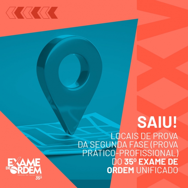 Confira os locais de prova da 2ª fase do 35º Exame de Ordem Unificado