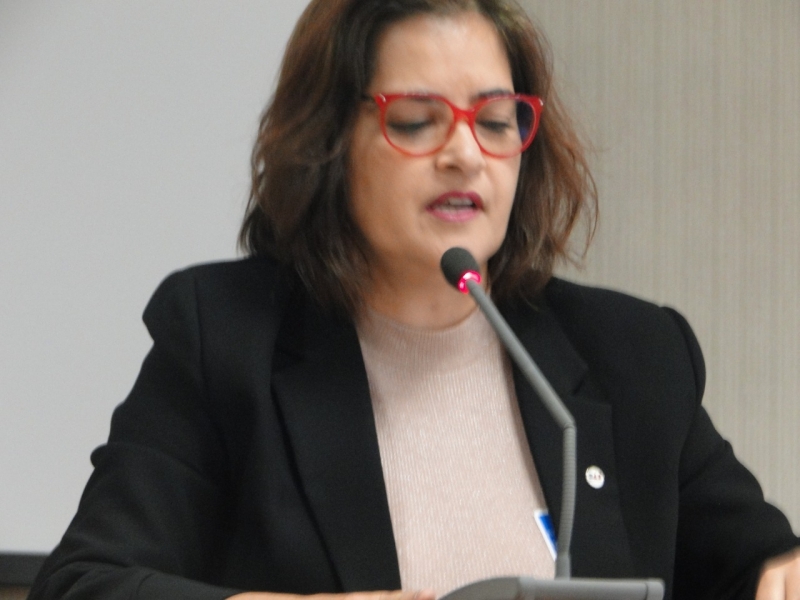 Maristela Lugon participou de um evento promovido pelo Ministério dos Direitos Humanos (MDH), em Brasília.