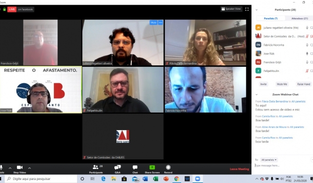 OAB-ES debate impactos culturais em tempos de COVID-19