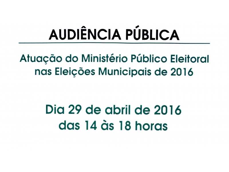 Evento é organizado pelo MPF. Foto: Divulgação.