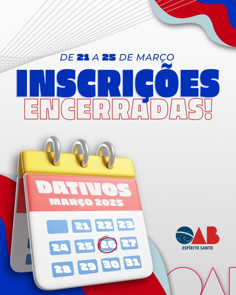 DATIVOS: Inscrições ENCERRADAS