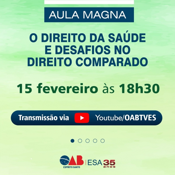ESA-ES abre o calendário de atividade 2023 com aula magna nesta quarta-feira (15/02)