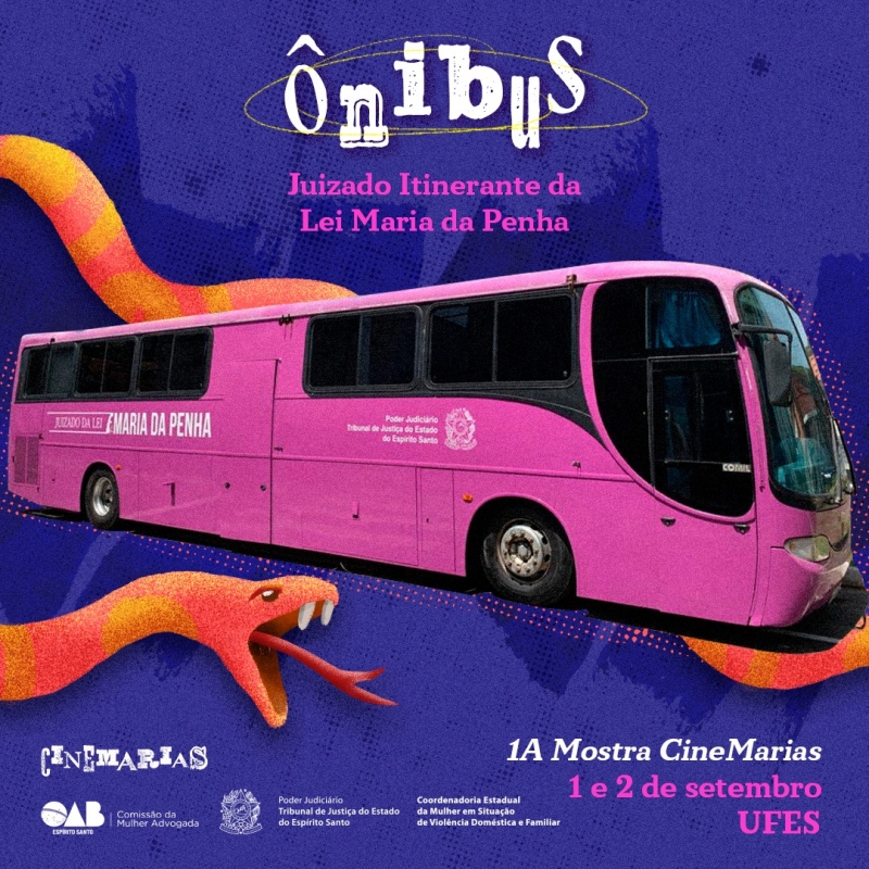Advogadas voluntárias da OAB-ES prestarão suporte jurídico em Ônibus Rosa durante o CineMarias