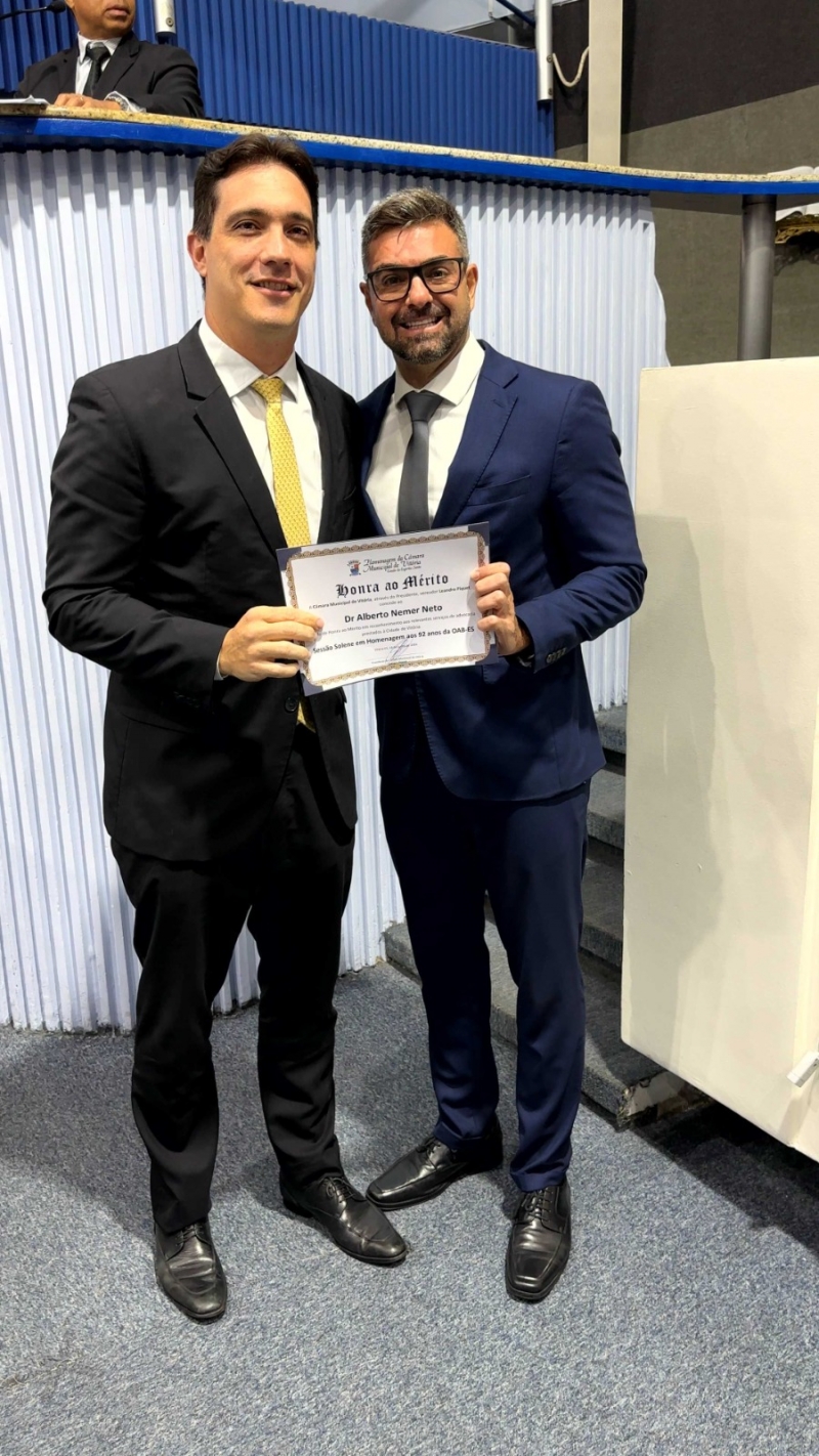 OAB-ES é homenageada pelos seus 92 anos em Sessão Solene na Câmara de Vereadores de Vitória