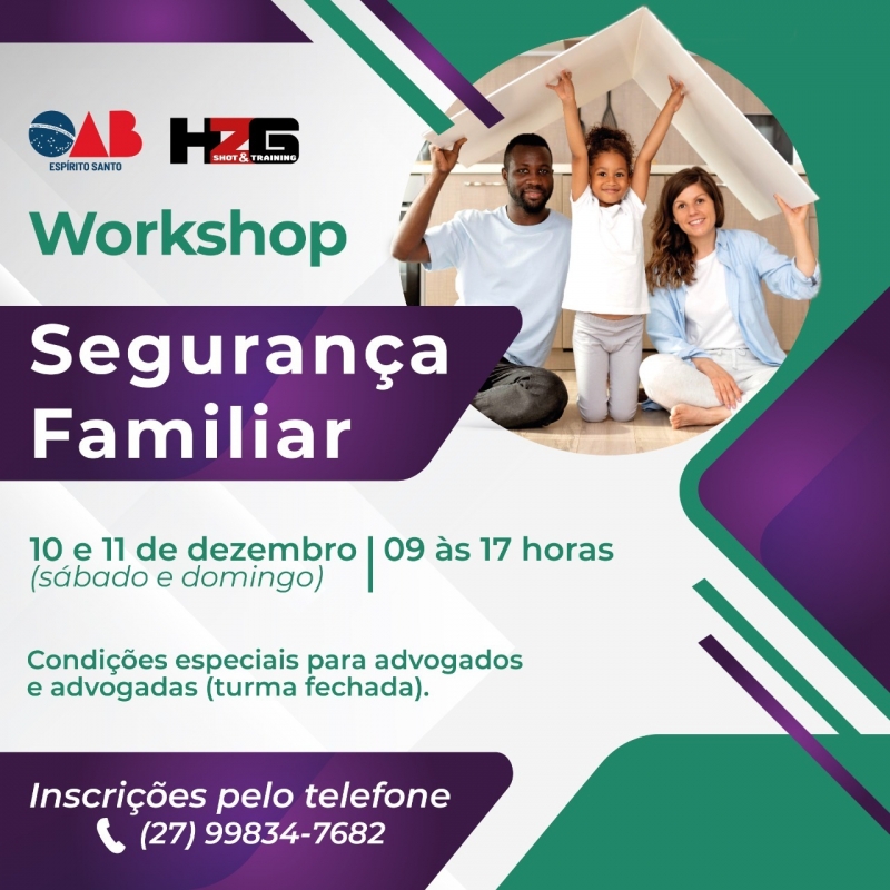 Segurança Familiar: OAB-ES organiza workshop