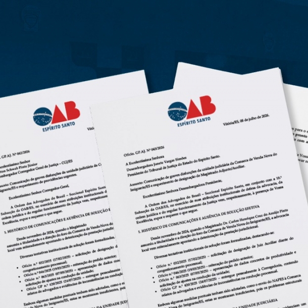 OAB-ES oficia Corregedoria-Geral e Presidência do TJES para providências na Comarca de Venda Nova do Imigrante